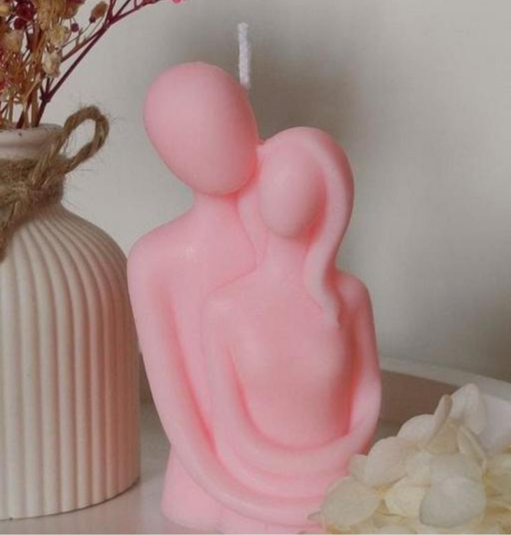 Hugging Couple Candle