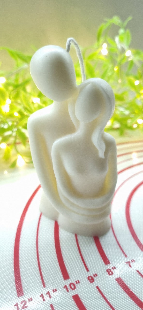 Hugging Couple Candle